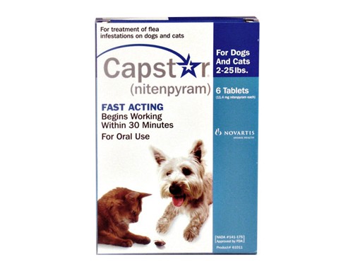 Novartis Capstar Green 6 tablets For Dogs Over 25 lb