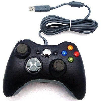 Wired USB Black Game Pad Controller for Xbox 360 Slim & Windows 7, PC