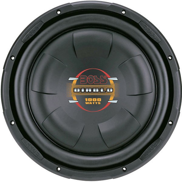Boss Audio D12f 12 Low Profile Subwoofer, Poly Injection Cone, 4 ohm 
