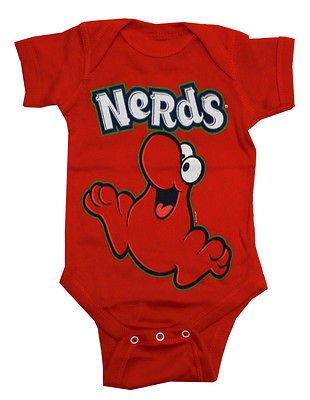 Nestle Nerds Red Nerd Logo Candy Vintage Style Life Clothing Baby 