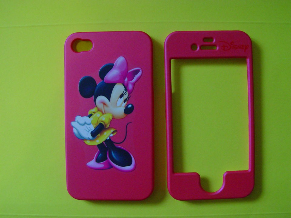   Pink Apple iPhone 4 4G 4S Cell Phone Faceplate Case Cover Snap On