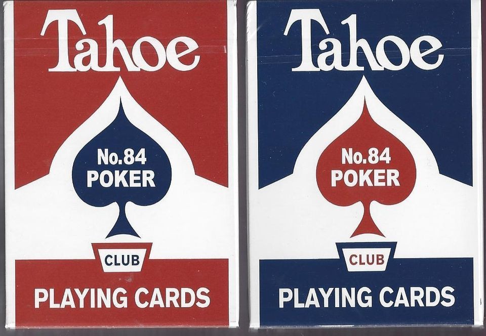 RARE Arrco Tahoe Reprint Playing Cards Deck Red and Blue