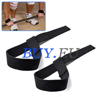   Bodybuilding Exercise Weight Lifting Hand Wrist Support Strap Black