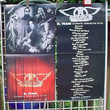 AEROSMITH 2002 O,YEAH 2 SIDED COLOR PROMO POSTER NM