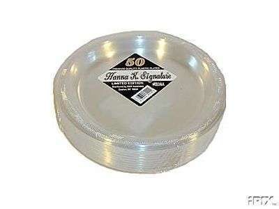 clear plastic plates in Wedding Supplies