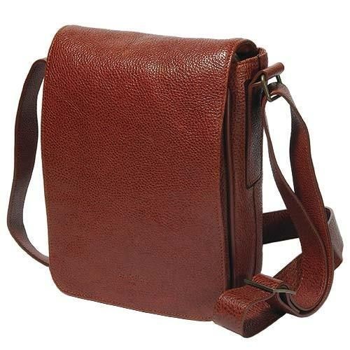 Dr. Koffer Cole Venetian Leather Shoulder Bag   Cognac