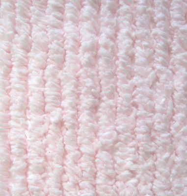 BIGGER ULTRA PLUSH Pink Stripe Chenille Fabric 100% Cotton 36 X 55 