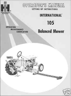 International Cub Manual 105 Balanced Mower Sickle Bar