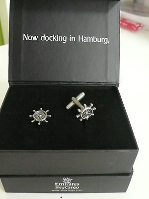 Emirates airline CUFF LINK Dock style Dubai Hamburg