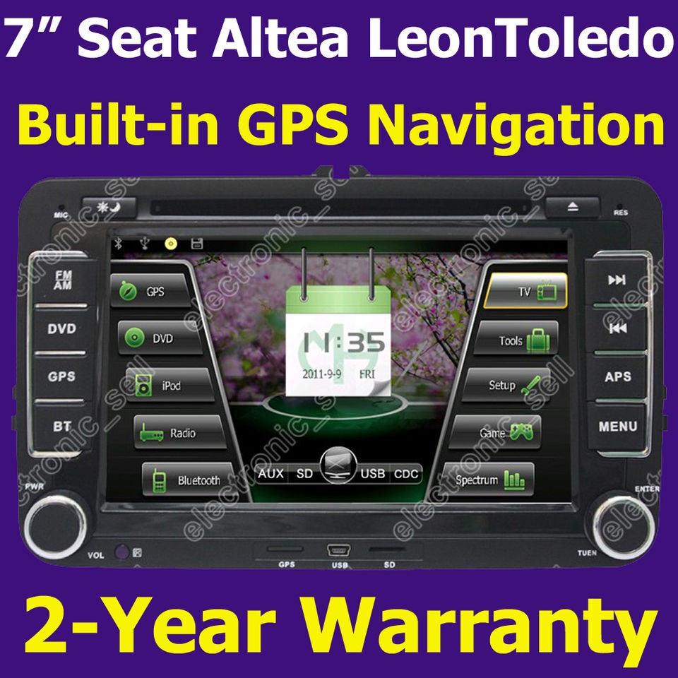 Auto Radio  Car DVD Player GPS Navigation for Seat Altea Leon 