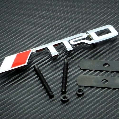 Front Grille Grill Emblem TUNING Aluminum Metal fit for Toyota TRD