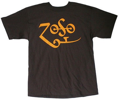 Jimmy Page   Yellow Zoso Logo T Shirt