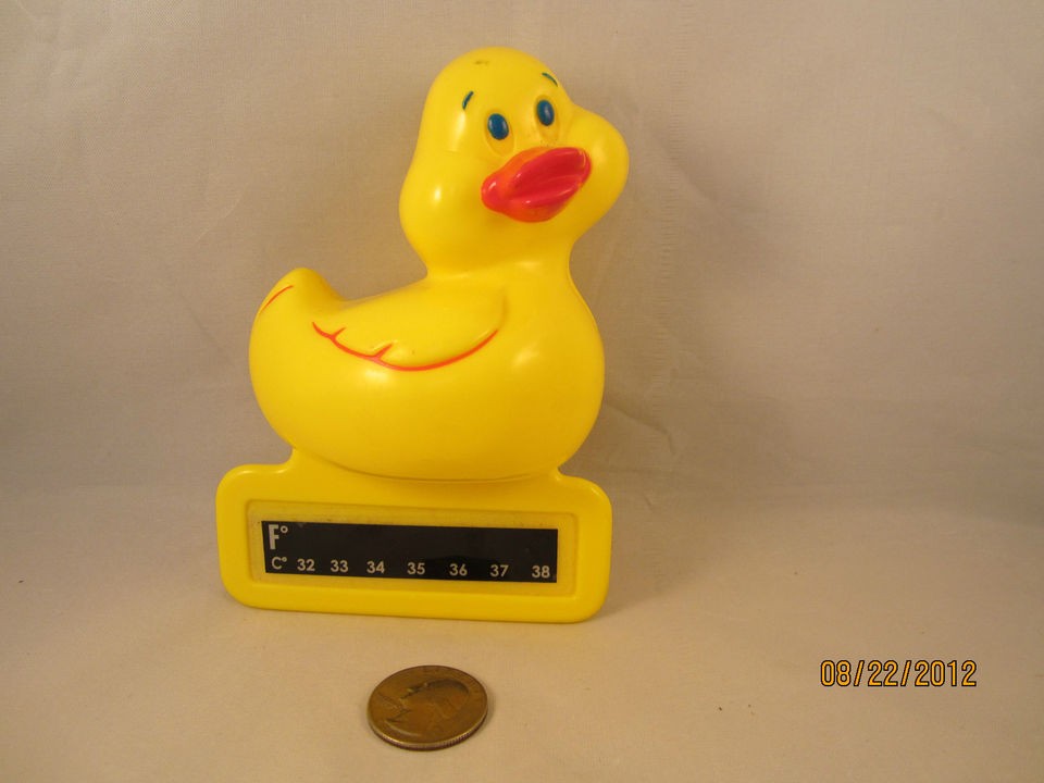 VINTAGE FLOATING DUCK BATH THERMOMETER~EU​C~GREAT BATH TOY