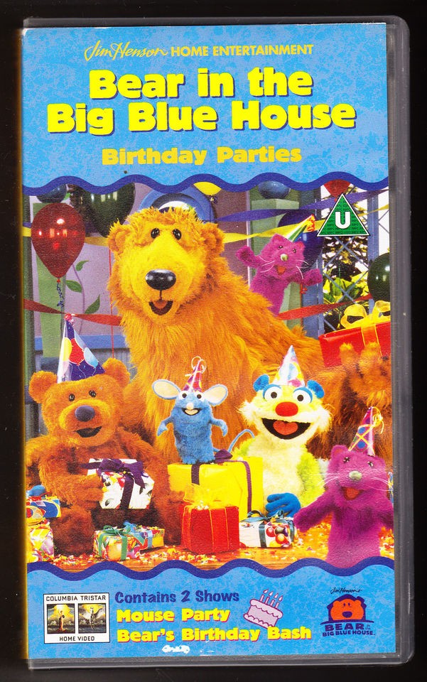 Bear In The Big Blue House Birthday Parties Vhs Video Pal A Rare