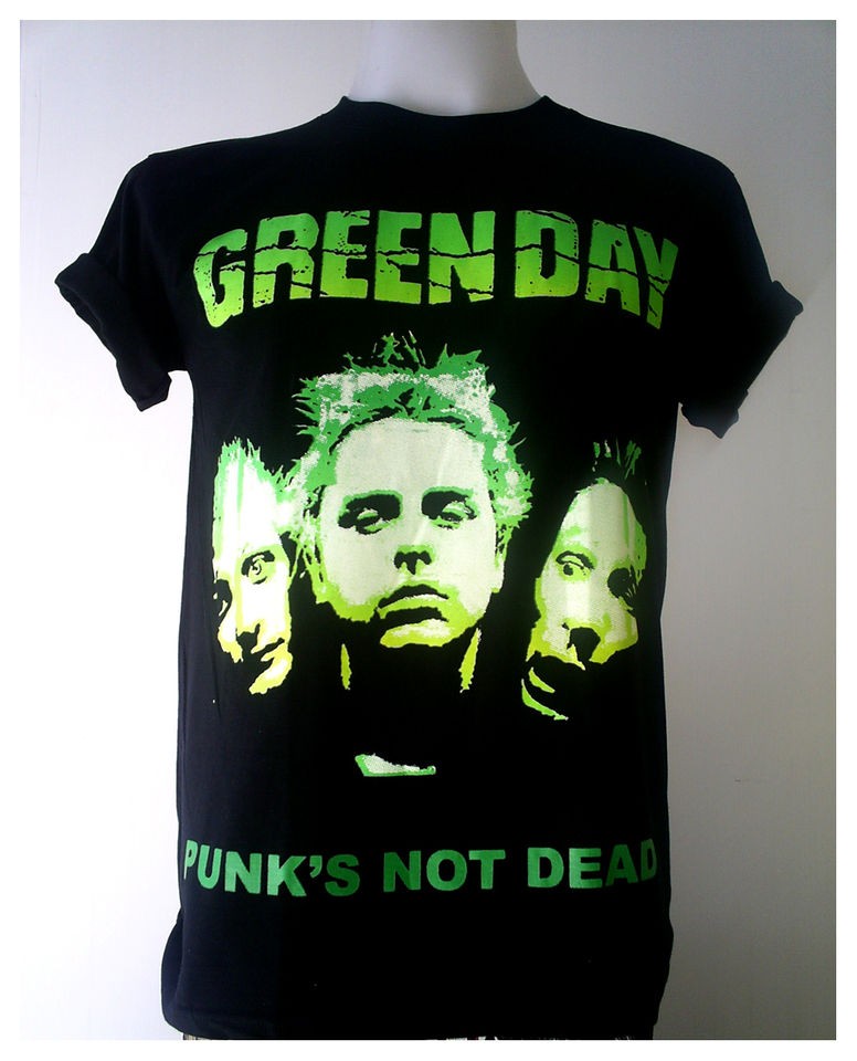 Green Day American punk rock band Black T Shirt Size S XL
