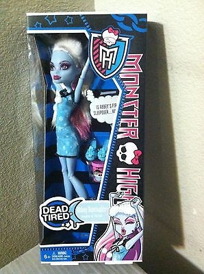 Monster High Dead Tired Doll Abbey Bominable Daughter of The Yeti New 