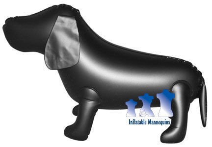Inflatable Mannequin, Small Dog, Black
