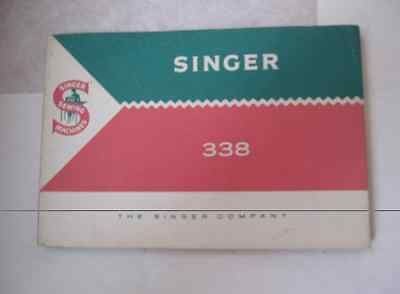 Singer 338 Sewing Machine Instructions