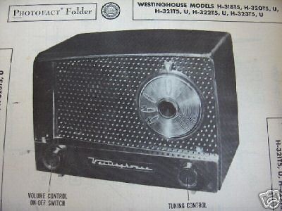 WESTINGHOUSE H 318T5, H 320T5, H 320T5U RADIO PHOTOFACT