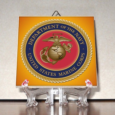   Corps Logo Emblem Ceramic Tile HQ Marines US Navy Army USMC Mod.1