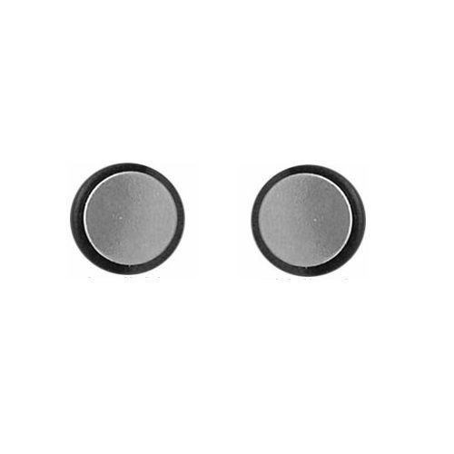   Tunnel Plug Silver Tone Men Unisex Steel Earrings Magnetic No Piercing
