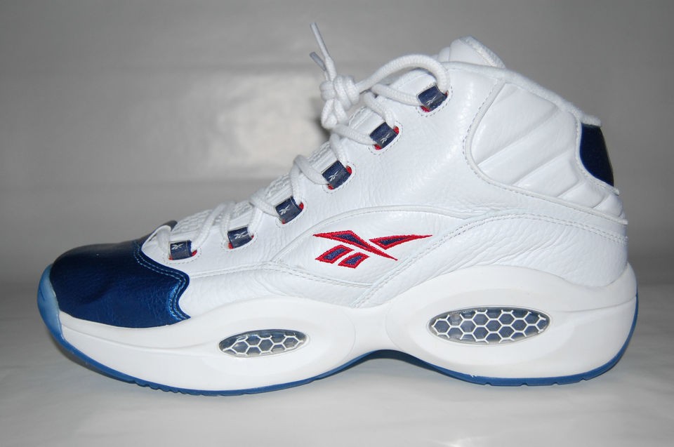 J82534 REEBOK QUESTION MID ALLEN IVERSON RETRO WHITE/PEARL NAVY RED US 