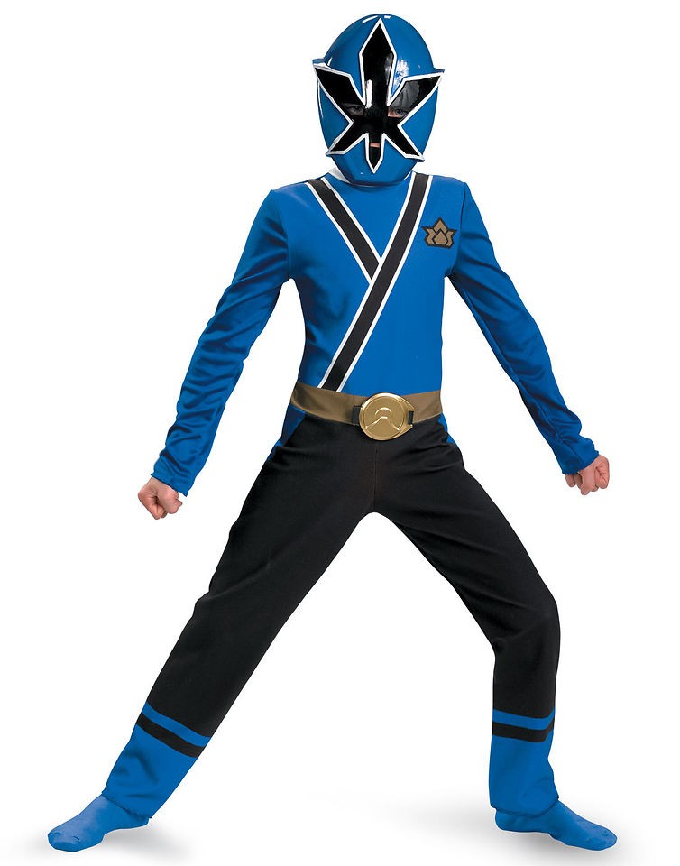 Power Ranger Blue Ranger Samurai Classic Child Halloween Costume S L