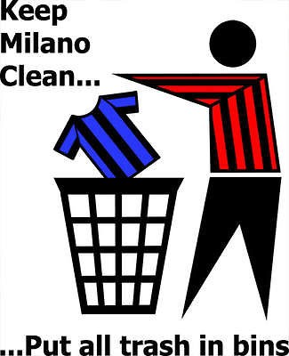 KEEP MILANO CLEAN funny football ac milan t shirt