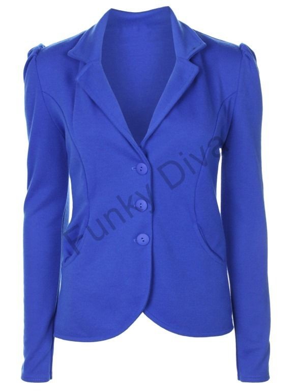 womens royal blue blazer
