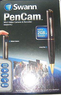 NEW Swann PenCam Mini Video Camera and Recorder SW234 PC2  IN SEALED 