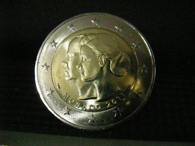   Euro comemorative coin Monaco 2011 Mariage Albert II and Charlene unc