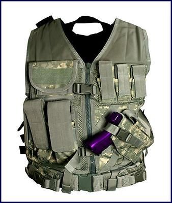   Tactical PVC Vest Military Special Forces Swat **DIGITAL CAMO ACU