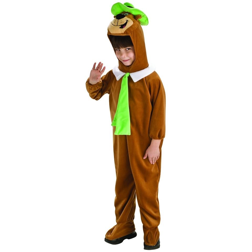 Deluxe Yogi Bear Costume Child Toddler Boys Classic Cartoon Character 