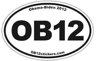 OB12 Pro Obama Biden Oval Sticker (pack of 100) bumper 2012 Pro 