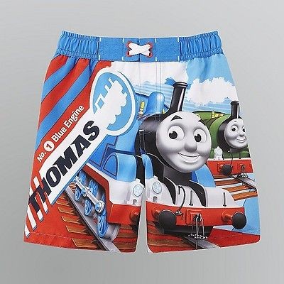 Toddler Boy Thomas the train swim trunks board shorts 3T