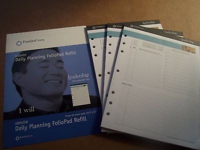 Franklin Covey DAILY PLANNING REFILL ( 3 PK ) UNDATED