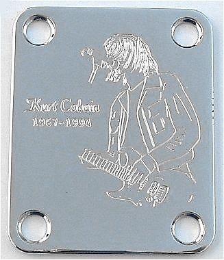   Parts NECK PLATE Custom Engraved Fit Fender   KURT COBAIN Nirvana
