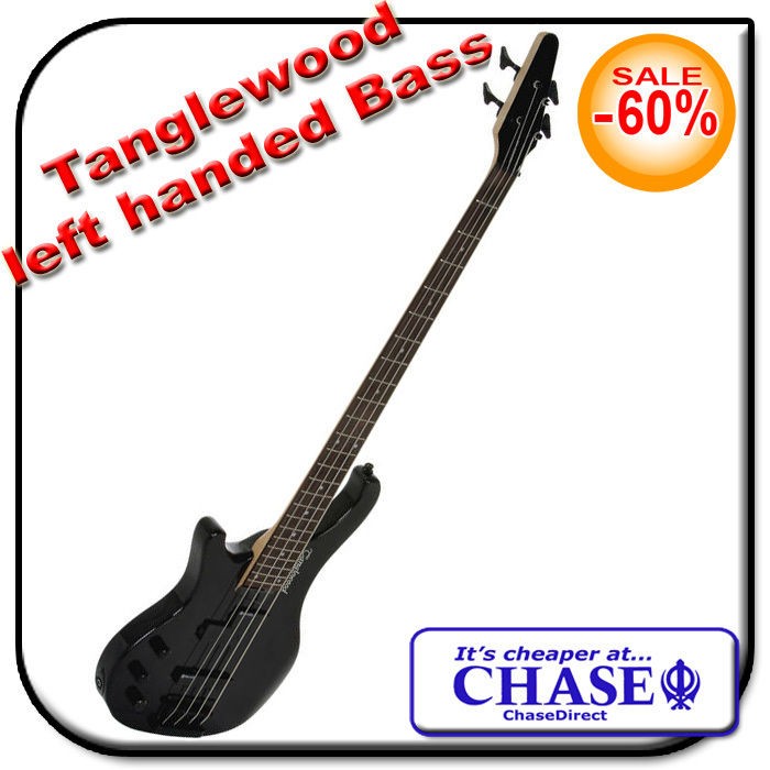 TANGLEWOOD REBEL 4BKLH LEFT HANDED ELECTRIC BASS GUITAR