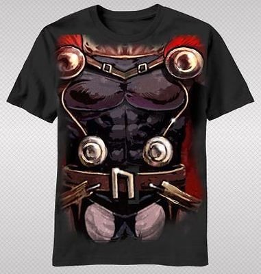   Full Valhalla Chest Armor Muscle Costume Marvel Adult T shirt top tee