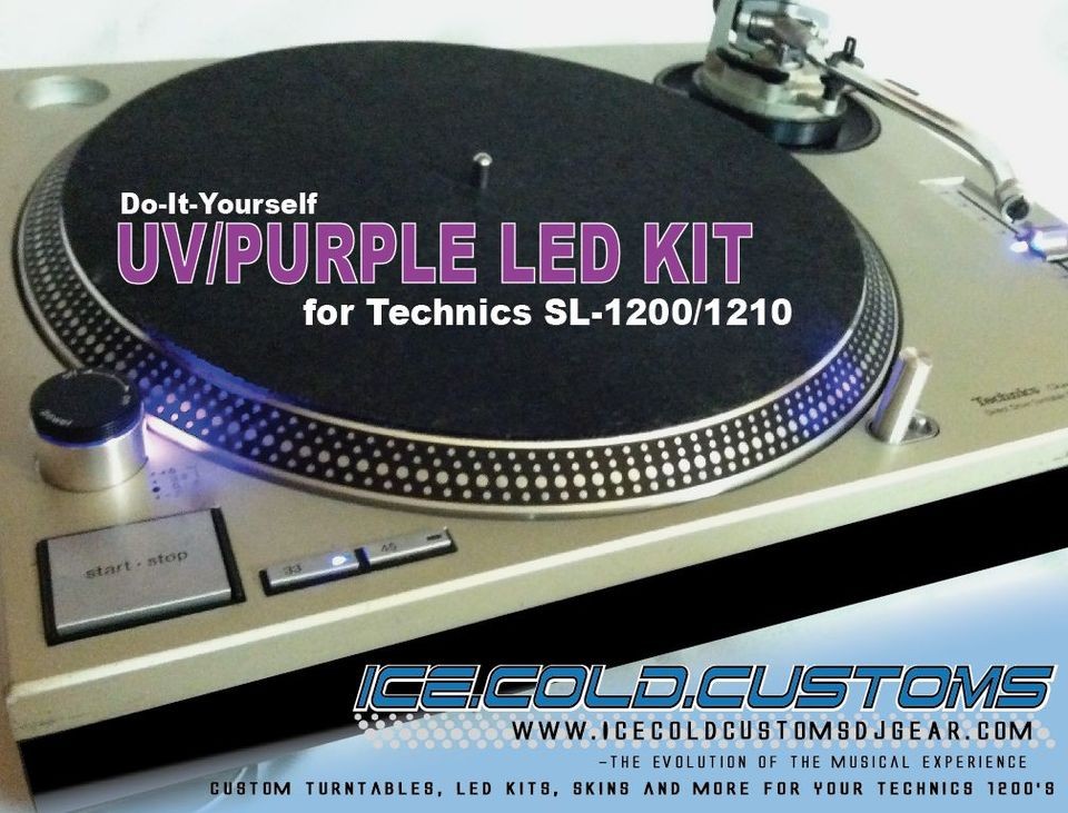 ICE.COLD.CUSTOMS / UV/PURPLE LED KIT x2(SET)Upgrade Technics 1200 1210 