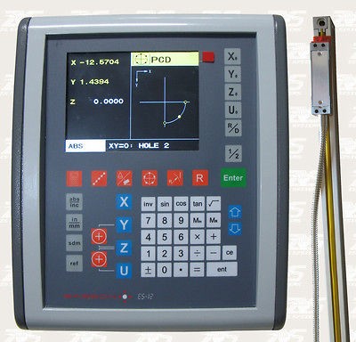 Easson LCD Digital ReadOut 2 axis DRO kit with Glass Scales Mill/Lathe