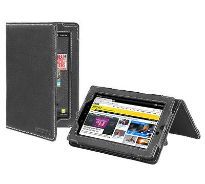 Cover Up Kobo Vox eReader / Tablet Leather Case (Flip Stand)   Black