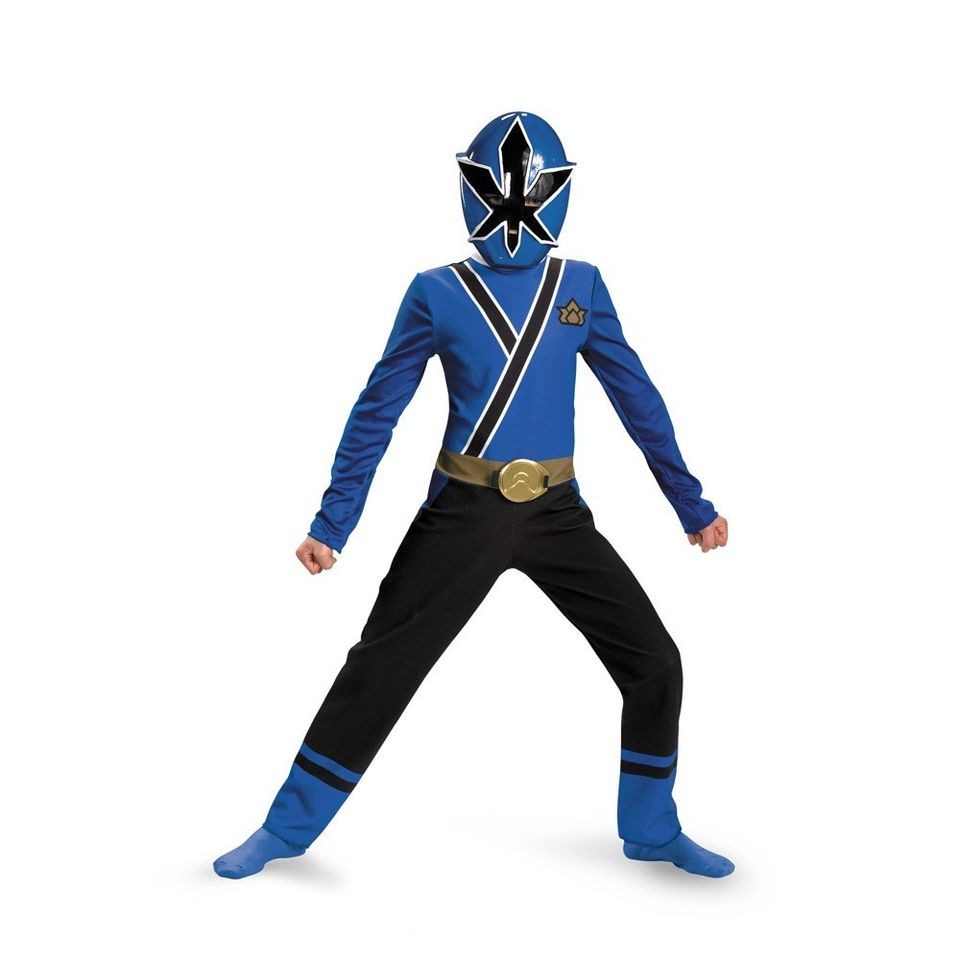 Power Rangers Blue Ranger Samurai Child Costume Size 3T 4T Disguise 