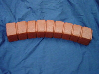 BRICK CURVED BORDER EDGING CONCRETE STEPPING STONE MOLD 5012
