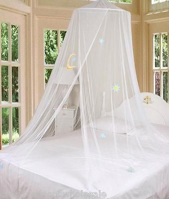 white good night bed canopy mosquito netting with hook time