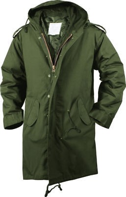 olive drab military m 51 fishtail parka jacket more options