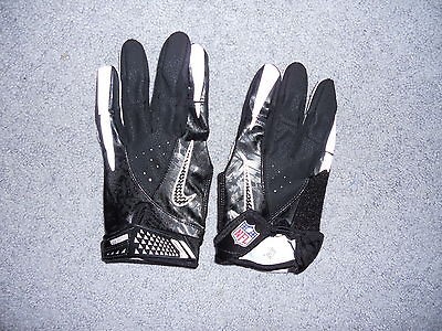 Black Nike NFL Equipment Vapor Carbon Football Gloves Mens Size Large