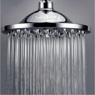 inch round polished bath shower head chrome showhead