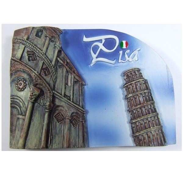 souvenir new year gift leaning tower pisa italy magnet from