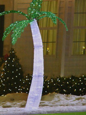 Ft Palm Tree Tropical LED Twinkling Lights Indoor/Outdoor NEW 